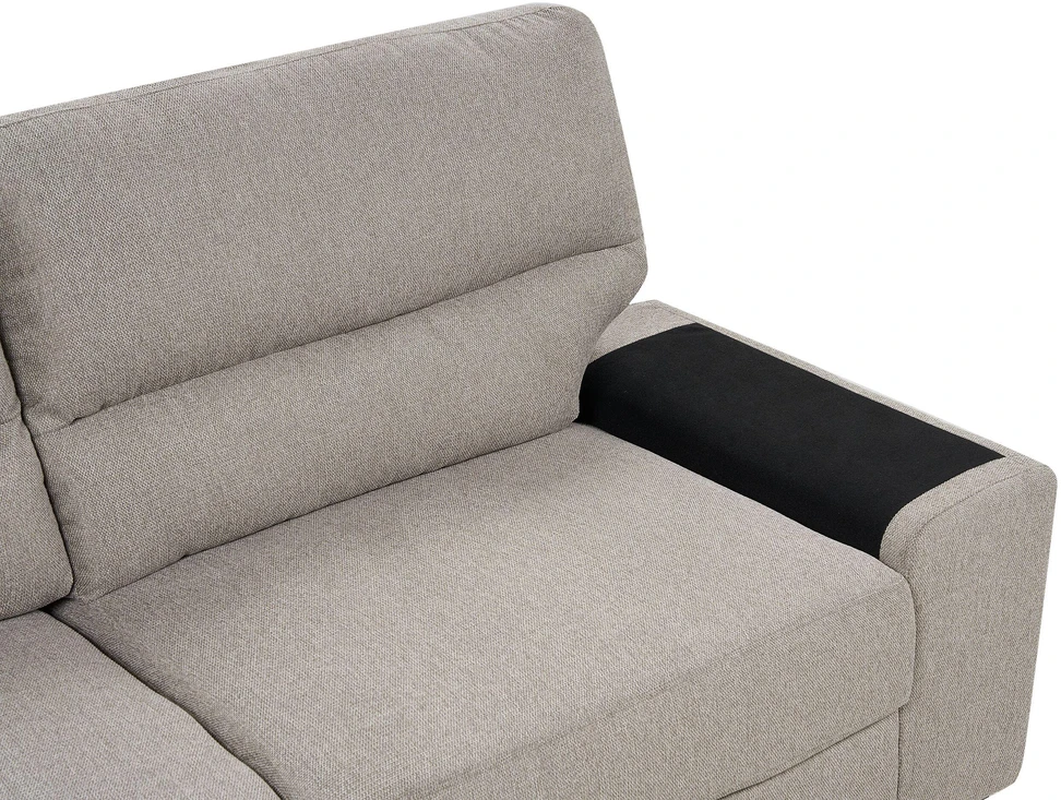 Beliani Trijų vietų sofa VOGAR šviesiai ruda