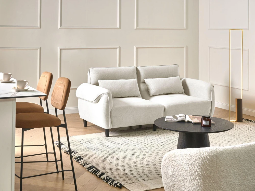 Beliani Trijų vietų sofa WETLAN, balta