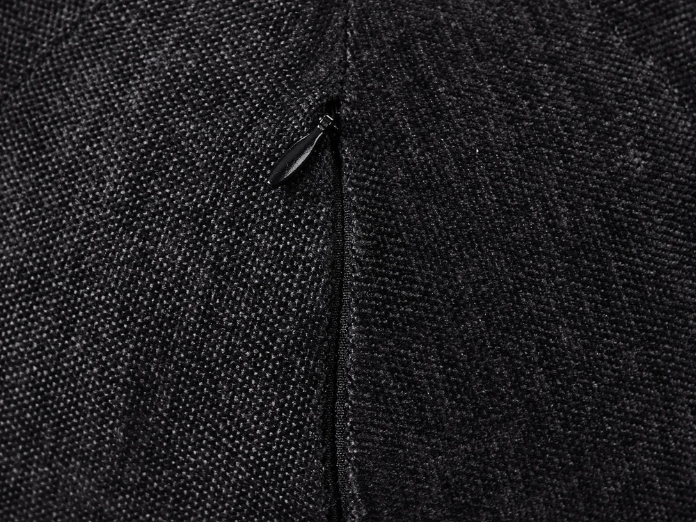 Beliani Trisvietė sofa LEIREN, šenilas, juoda