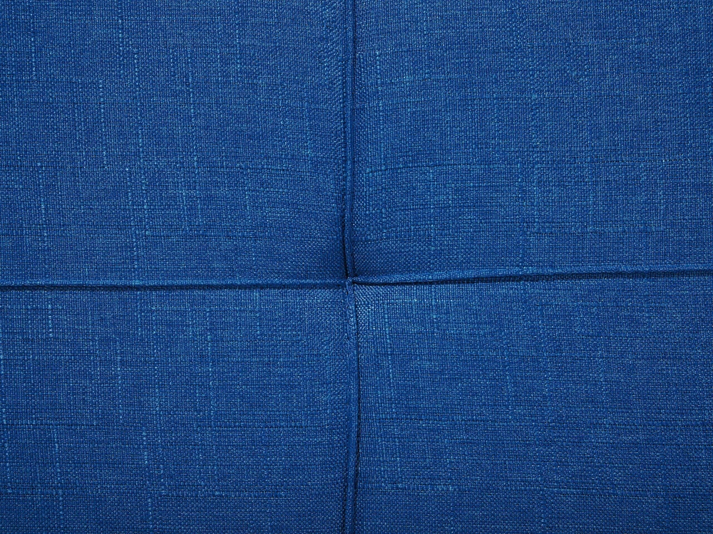 Beliani Trivenė išskleidžiama sofa RONNE tamsiai mėlyna