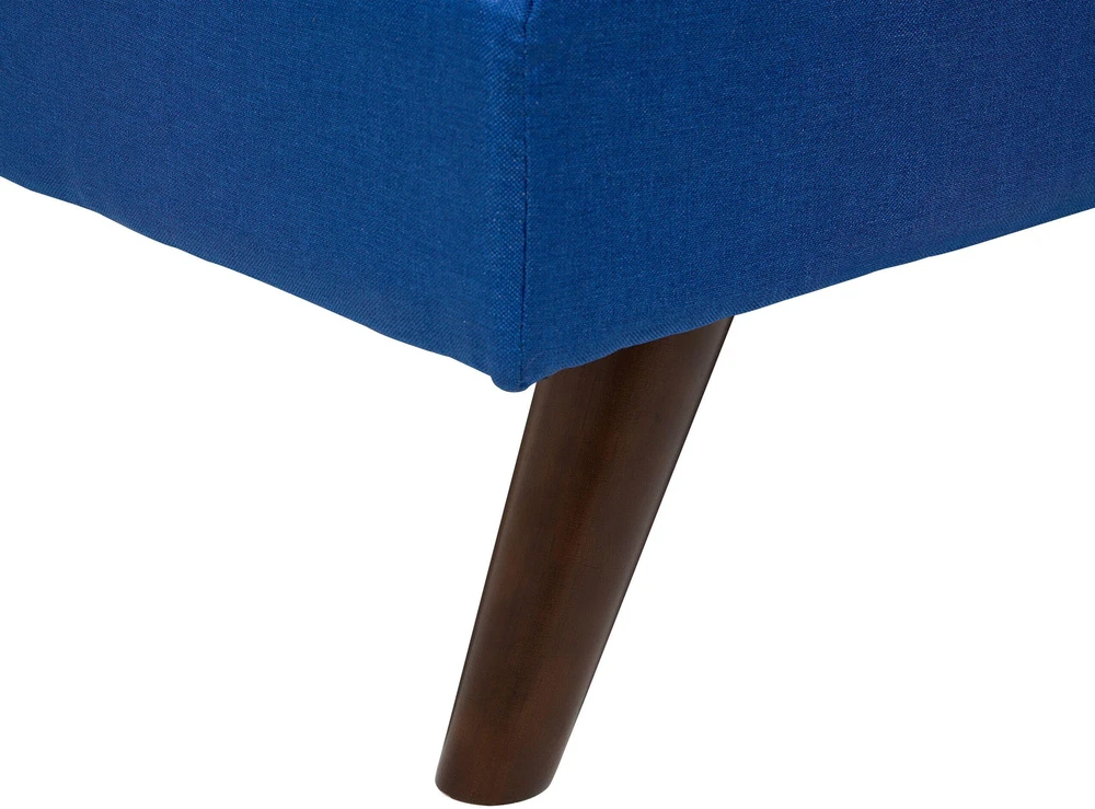 Beliani Trivenė išskleidžiama sofa RONNE tamsiai mėlyna