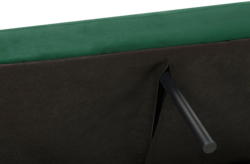 Beliani Trivenė išskleidžiama sofa VIMMERBY, veliūras, smaragdinė