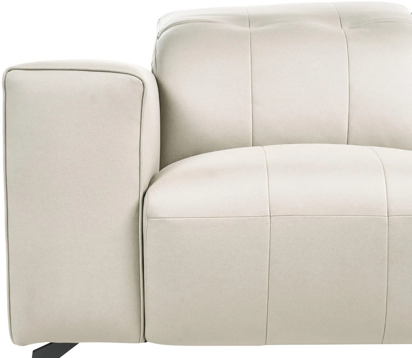 Beliani Trivenė sofa OMMEL šviesiai smėlio spalvos