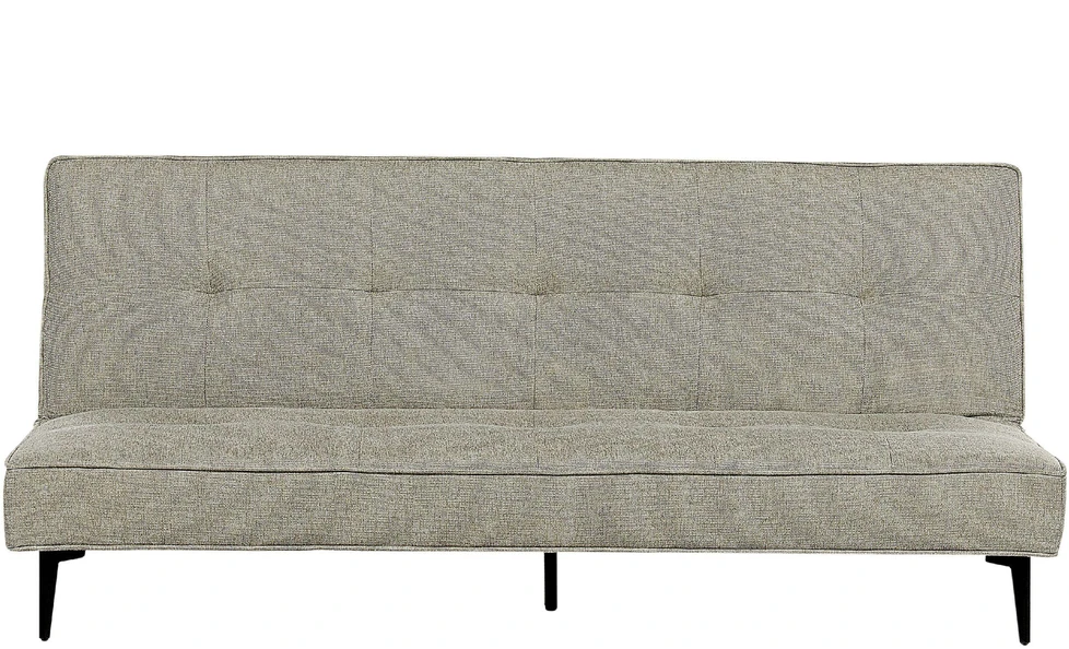 Beliani Trivietė išlankstoma sofa ESSVIK šviesiai žalia