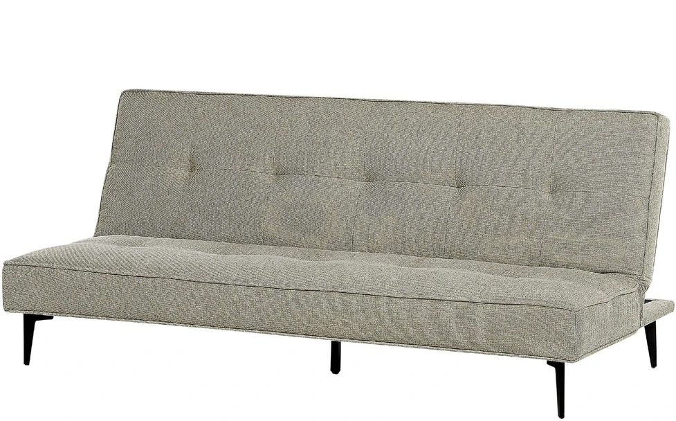 Beliani Trivietė išlankstoma sofa ESSVIK šviesiai žalia