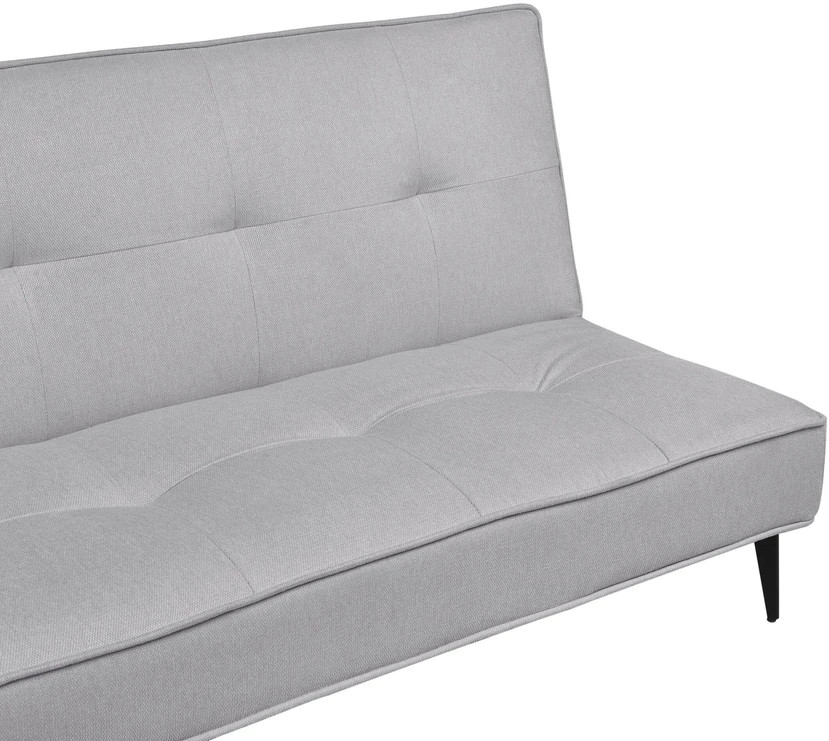 Beliani Trivietė išskleidžiama sofa ESSVIK šviesiai pilka