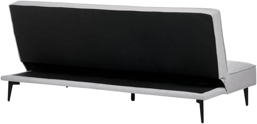 Beliani Trivietė išskleidžiama sofa ESSVIK šviesiai pilka