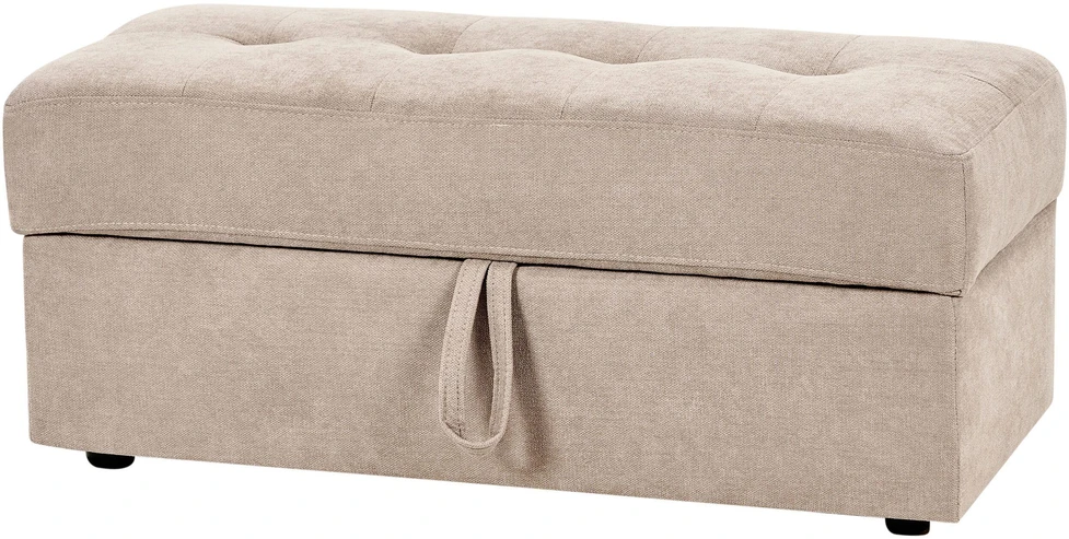Beliani Trivietė išskleidžiama sofa FALSTER, šviesiai ruda, su daiktadėže