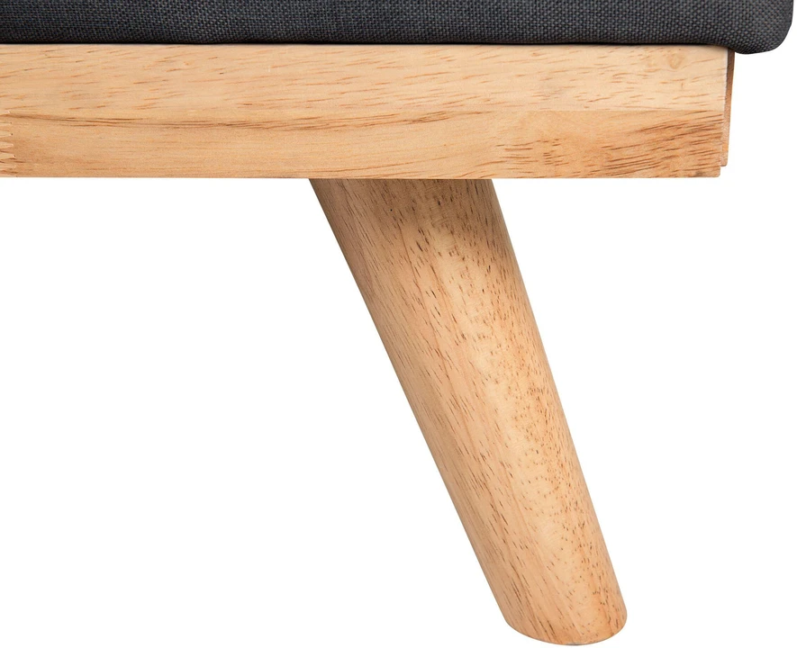 Beliani Trivietė išskleidžiama sofa FROYA, juoda
