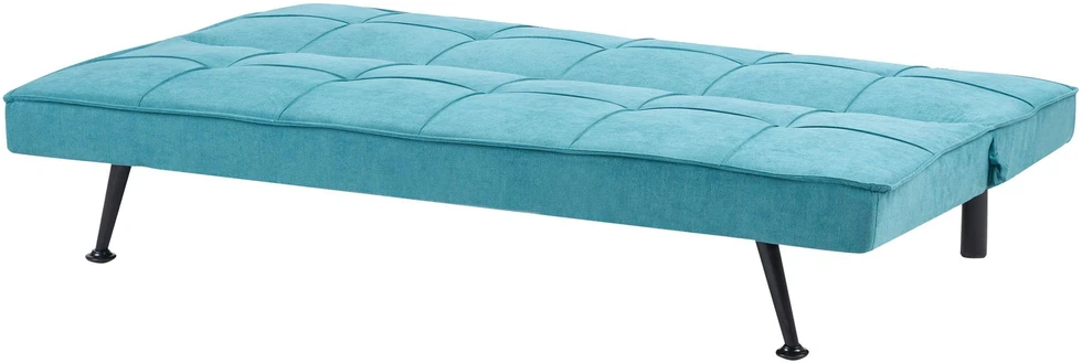 Beliani Trivietė išskleidžiama sofa HASLE, mėlyna
