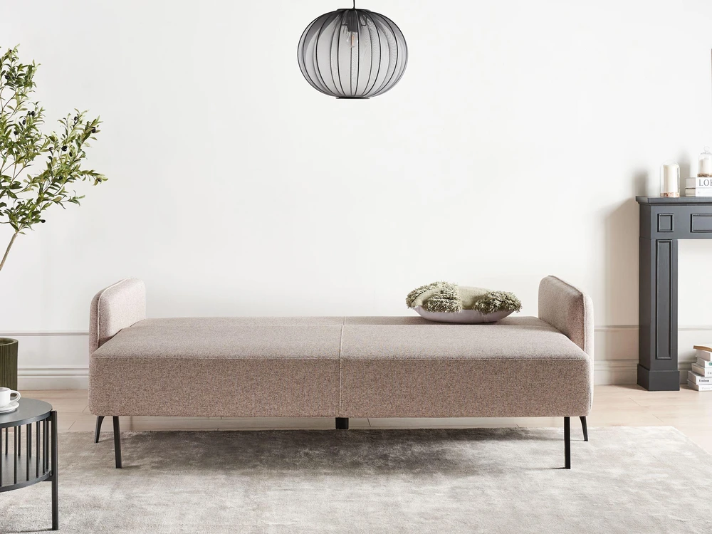 Beliani Trivietė išskleidžiama sofa HEMING, šviesiai ruda