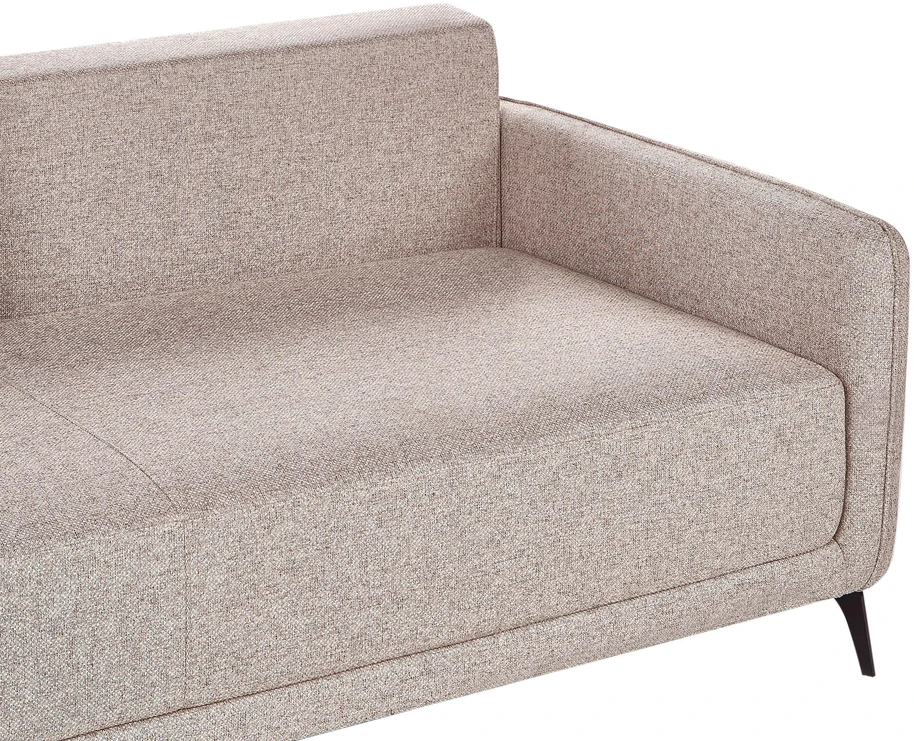 Beliani Trivietė išskleidžiama sofa HEMING, šviesiai ruda