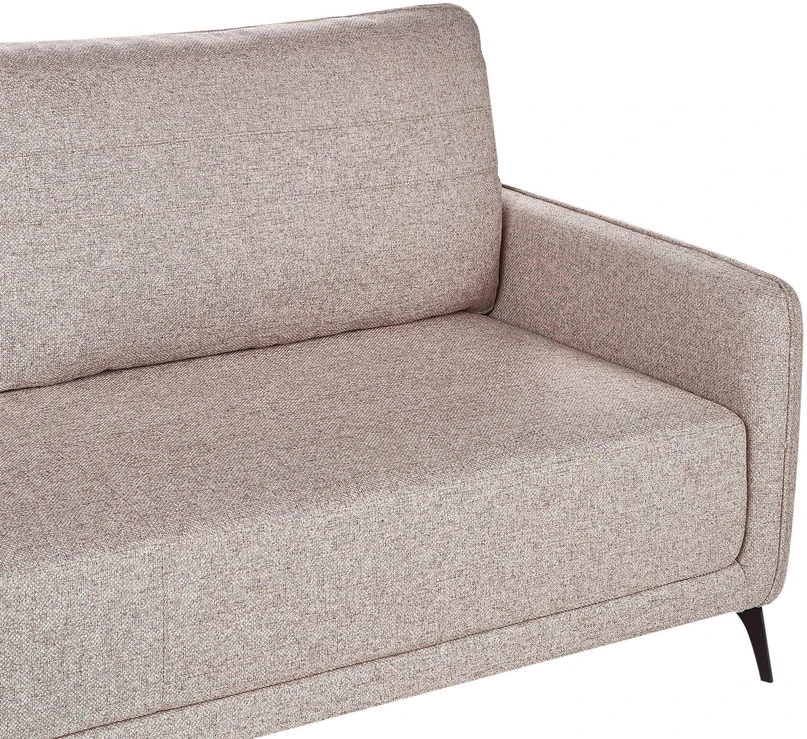 Beliani Trivietė išskleidžiama sofa HEMING, šviesiai ruda