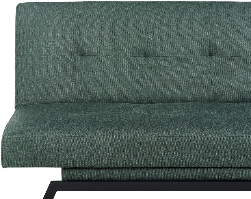 Beliani Trivietė išskleidžiama sofa LEEDS, žalia