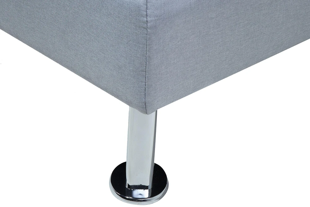 Beliani Trivietė išskleidžiama sofa ROXEN šviesiai pilka