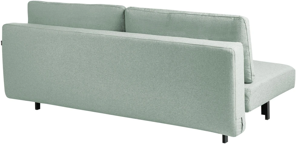 Beliani Trivietė išskleidžiama sofa ROYKKA šviesiai žalia
