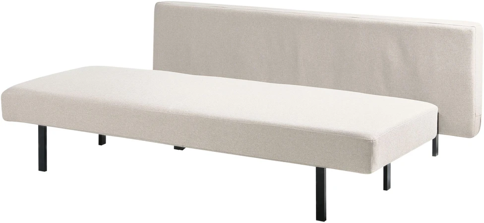 Beliani Trivietė išskleidžiama sofa ROYKKA, kreminė balta