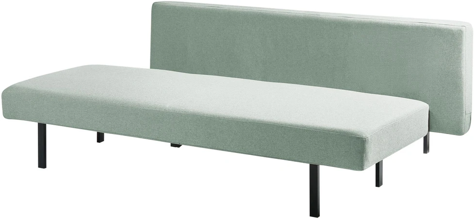 Beliani Trivietė išskleidžiama sofa ROYKKA šviesiai žalia