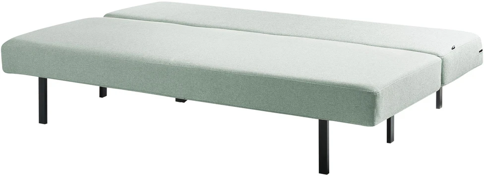 Beliani Trivietė išskleidžiama sofa ROYKKA šviesiai žalia