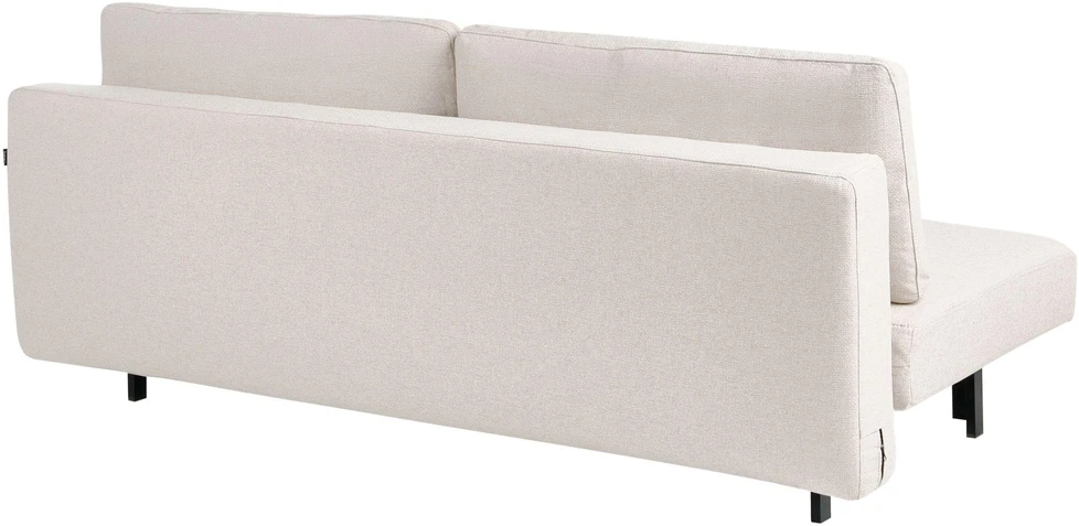 Beliani Trivietė išskleidžiama sofa ROYKKA, kreminė balta