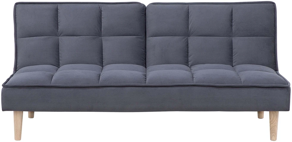 Beliani Trivietė išskleidžiama sofa SILJAN tamsiai pilka