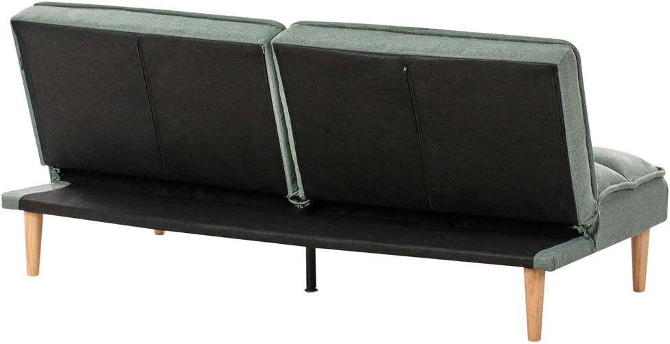 Beliani Trivietė išskleidžiama sofa SILJAN žalia