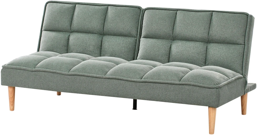 Beliani Trivietė išskleidžiama sofa SILJAN žalia