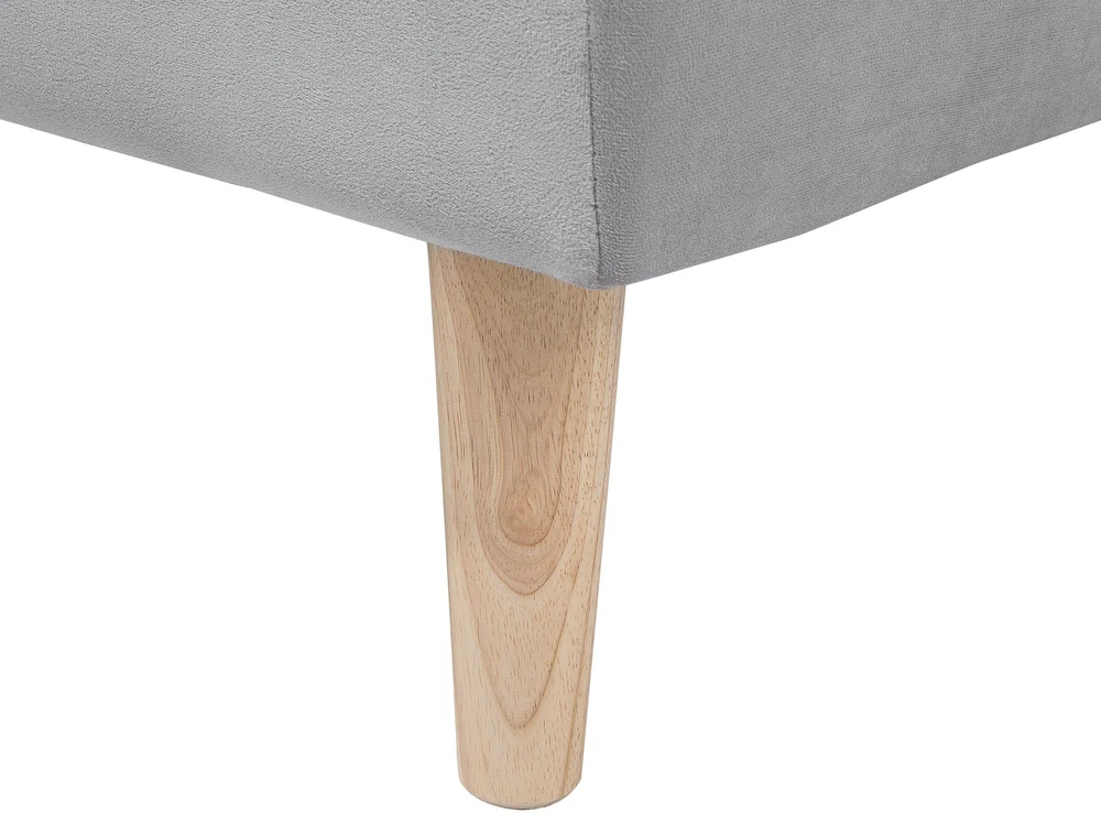 Beliani Trivietė išskleidžiama sofa SILJAN šviesiai pilka