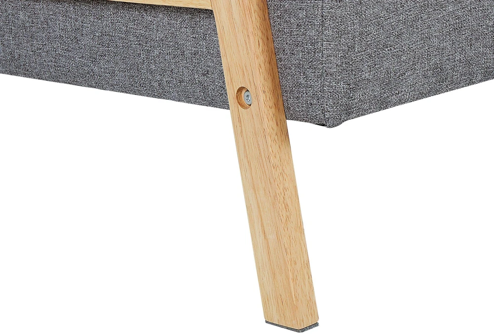 Beliani Trivietė išskleidžiama sofa TJORN šviesiai pilka