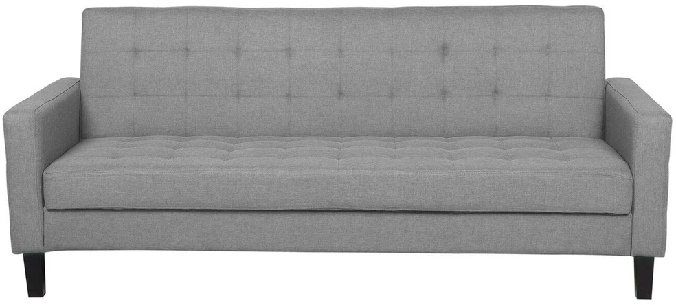 Beliani Trivietė išskleidžiama sofa VEHKOO šviesiai pilkos spalvos