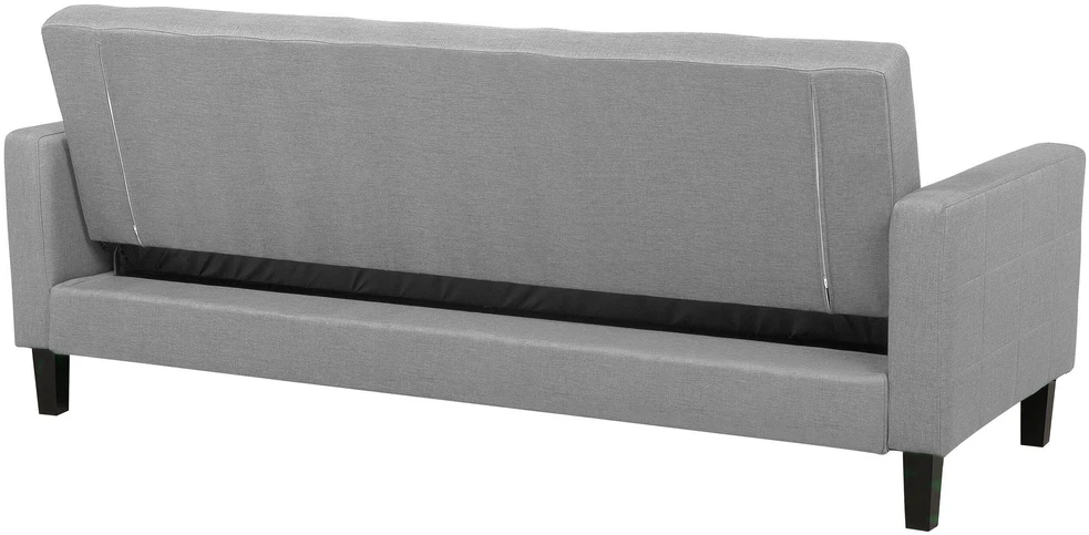 Beliani Trivietė išskleidžiama sofa VEHKOO šviesiai pilkos spalvos