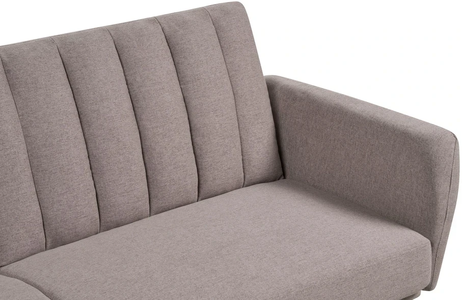 Beliani Trivietė išskleidžiama sofa VIMMERBY, šviesiai ruda