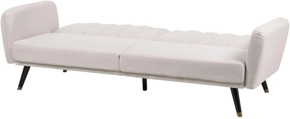Beliani Trivietė išskleidžiama sofa VIMMERBY, smėlio spalvos