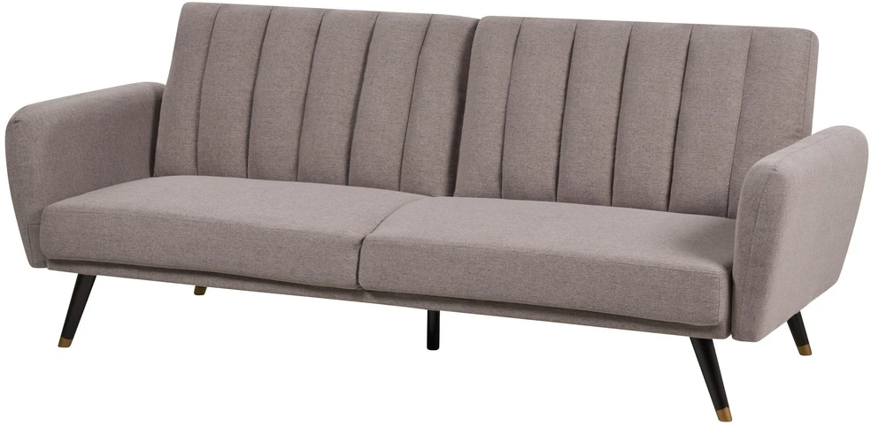 Beliani Trivietė išskleidžiama sofa VIMMERBY, šviesiai ruda