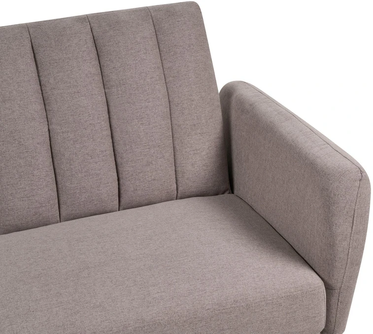 Beliani Trivietė išskleidžiama sofa VIMMERBY, šviesiai ruda