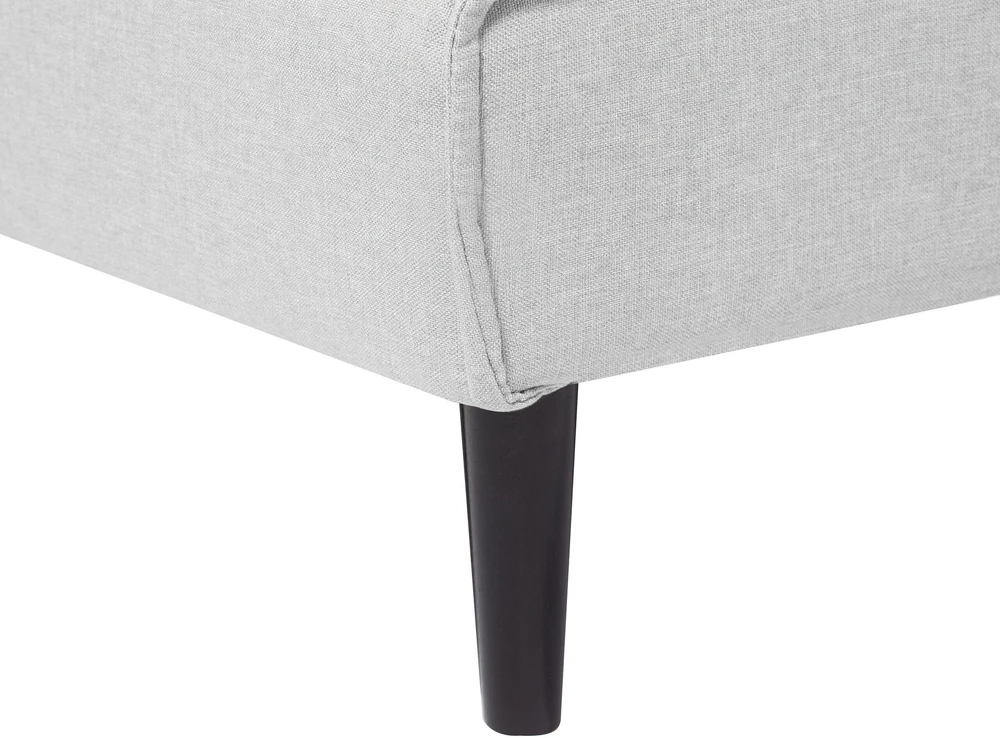 Beliani Trivietė išskleidžiama sofa VISBY šviesiai pilka