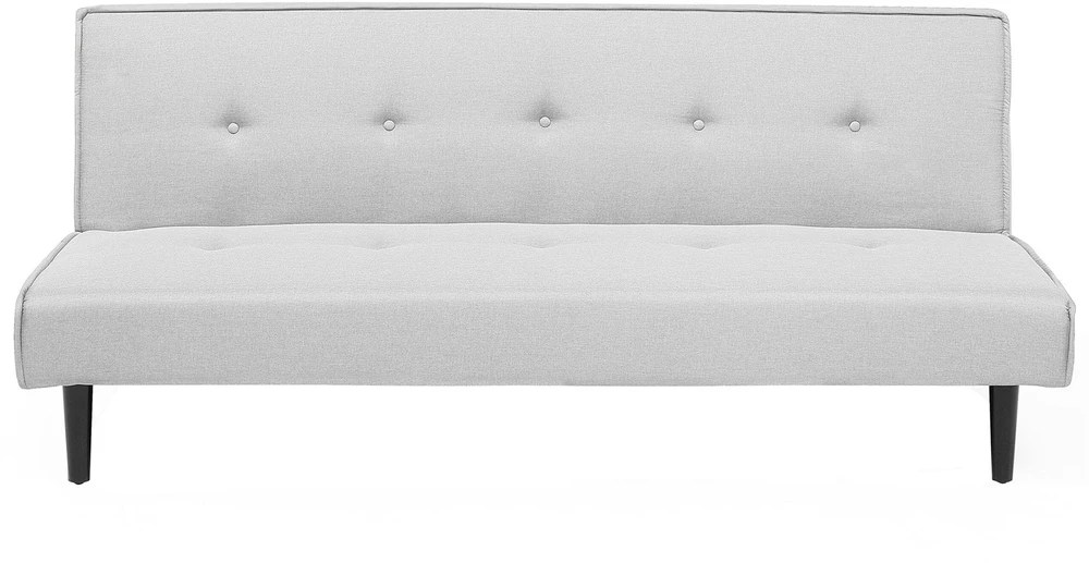 Beliani Trivietė išskleidžiama sofa VISBY šviesiai pilka