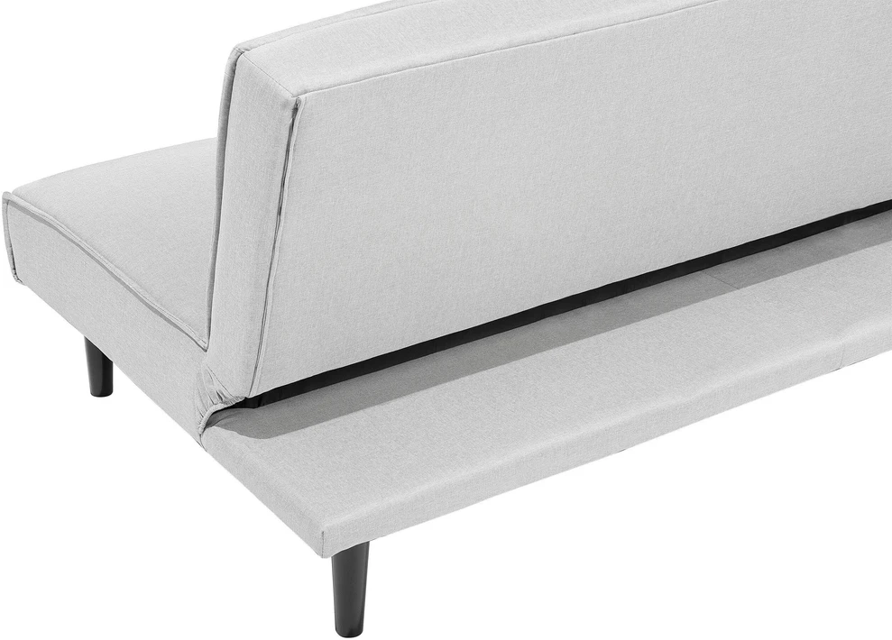 Beliani Trivietė išskleidžiama sofa VISBY šviesiai pilka