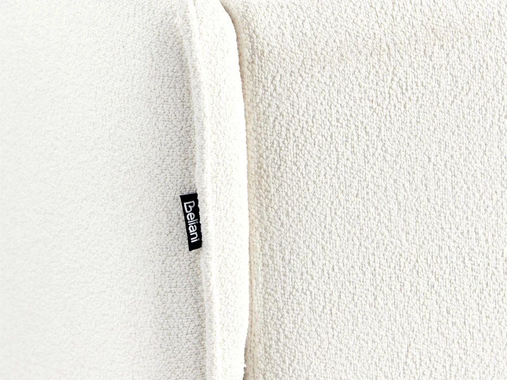 Beliani Trivietė kampinė sofa ALTAN, boucle audinys, dramblio kaulo spalva, dešininė