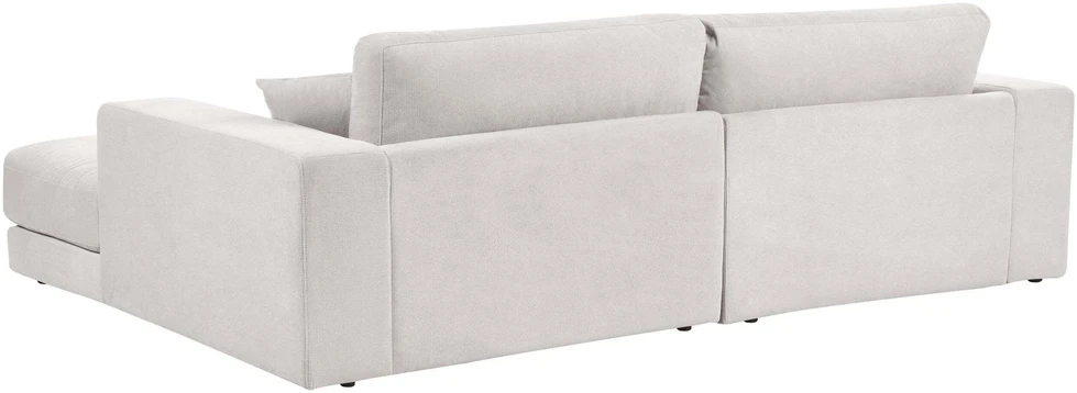 Beliani Trivietė kampinė sofa LOFOTEN kreminės spalvos kairinė