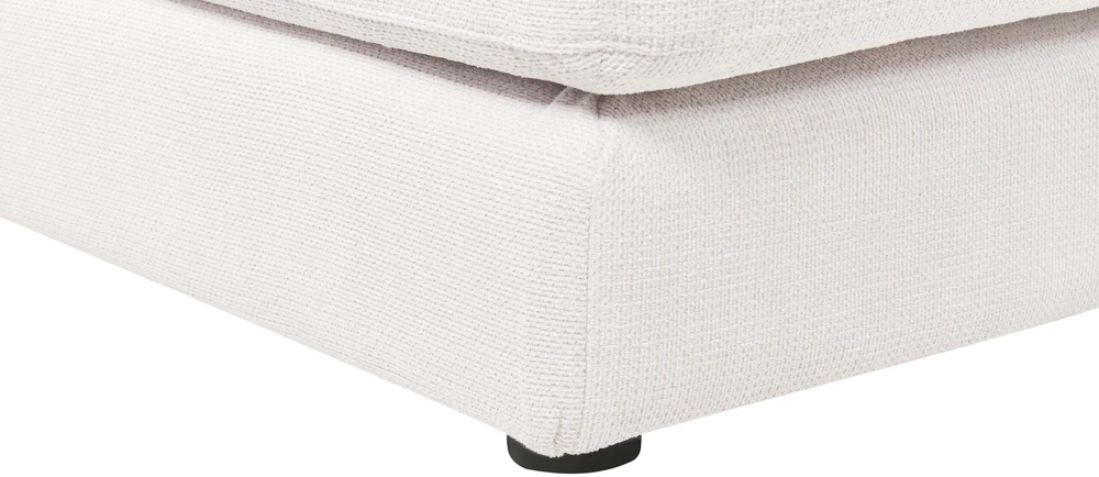 Beliani Trivietė kampinė sofa LOFOTEN kreminės spalvos kairinė