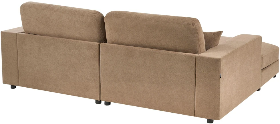 Beliani Trivietė kampinė sofa LOFOTEN ruda, dešininė