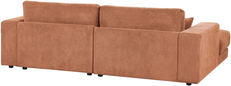Beliani Trivietė kampinė sofa LOFOTEN ryškiai raudona, dešininė