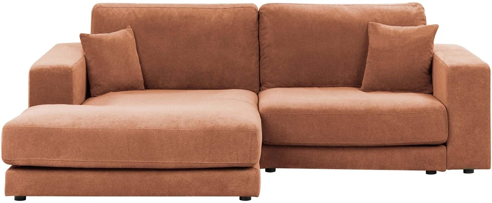 Beliani Trivietė kampinė sofa LOFOTEN ryškiai raudona, dešininė