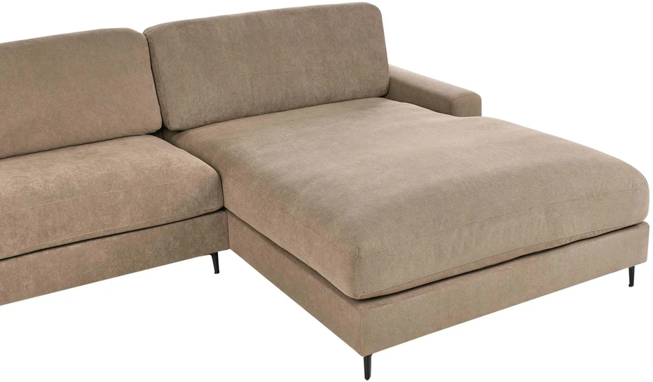 Beliani Trivietė kampinė sofa MALOY ruda, kairinė