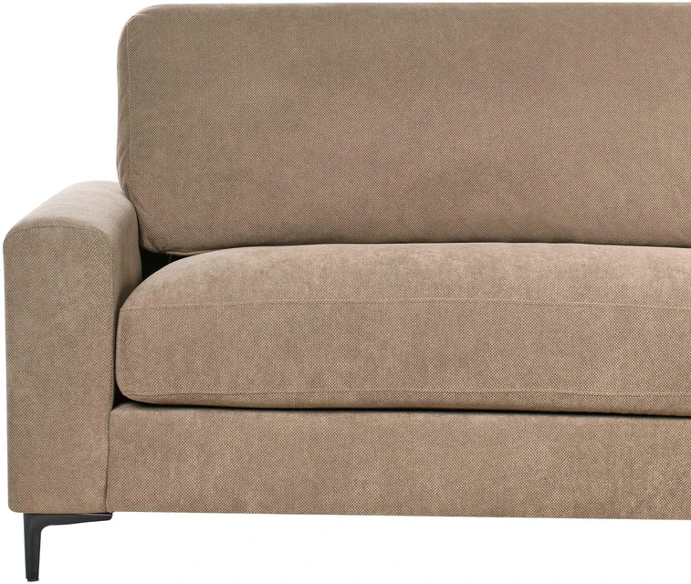 Beliani Trivietė kampinė sofa MALOY ruda, kairinė