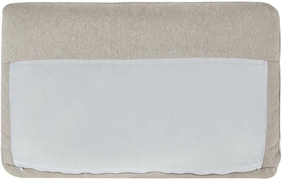 Beliani Trivietė kampinė sofa NORA smėlio spalvos kairinė