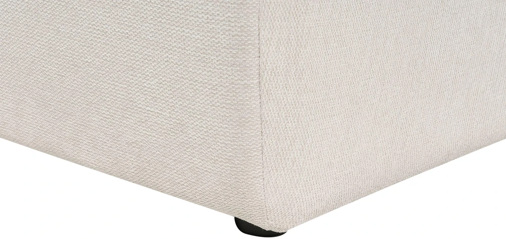 Beliani Trivietė kampinė sofa SVANSELE šviesiai smėlinė kairinė