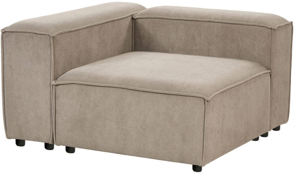 Beliani Trivietė modulinė sofa ARDAL šviesiai ruda velvetinė