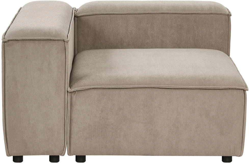 Beliani Trivietė modulinė sofa ARDAL šviesiai ruda velvetinė